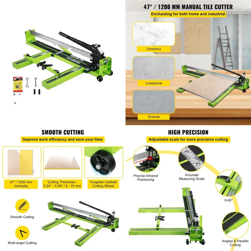 Tile Cutter Electric - SucceBuy Manual Tile Cutter Positioning Floor
