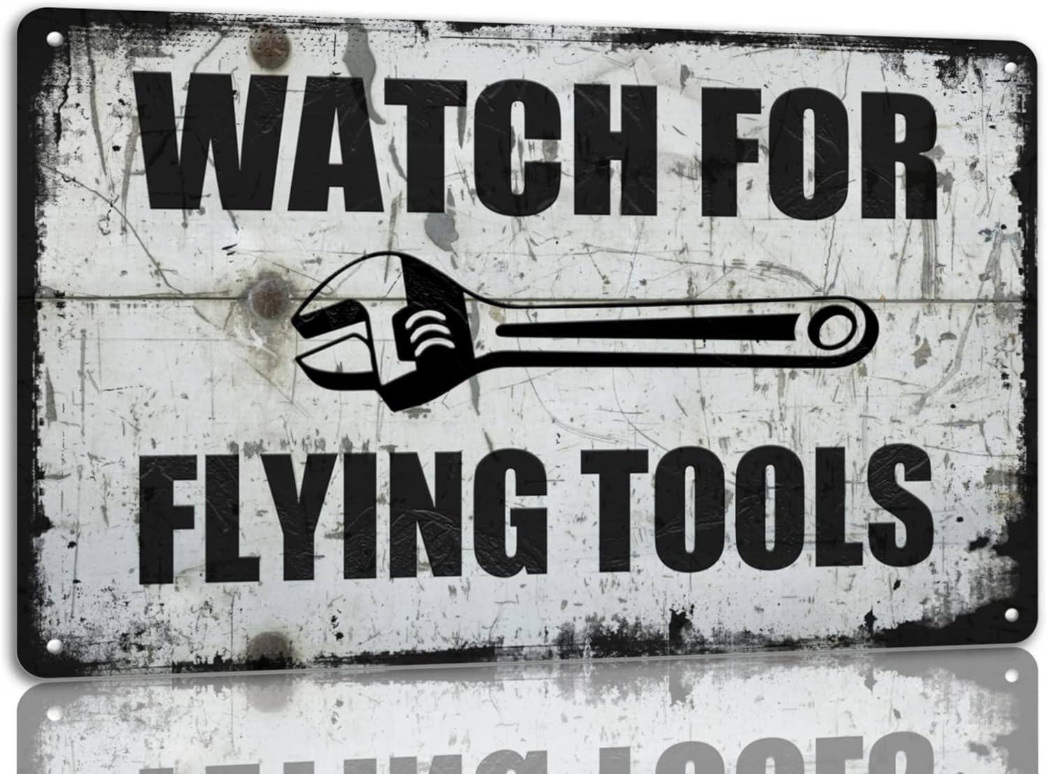 Power Tools Aldi - Watch For Flying Tools Metal Tin
