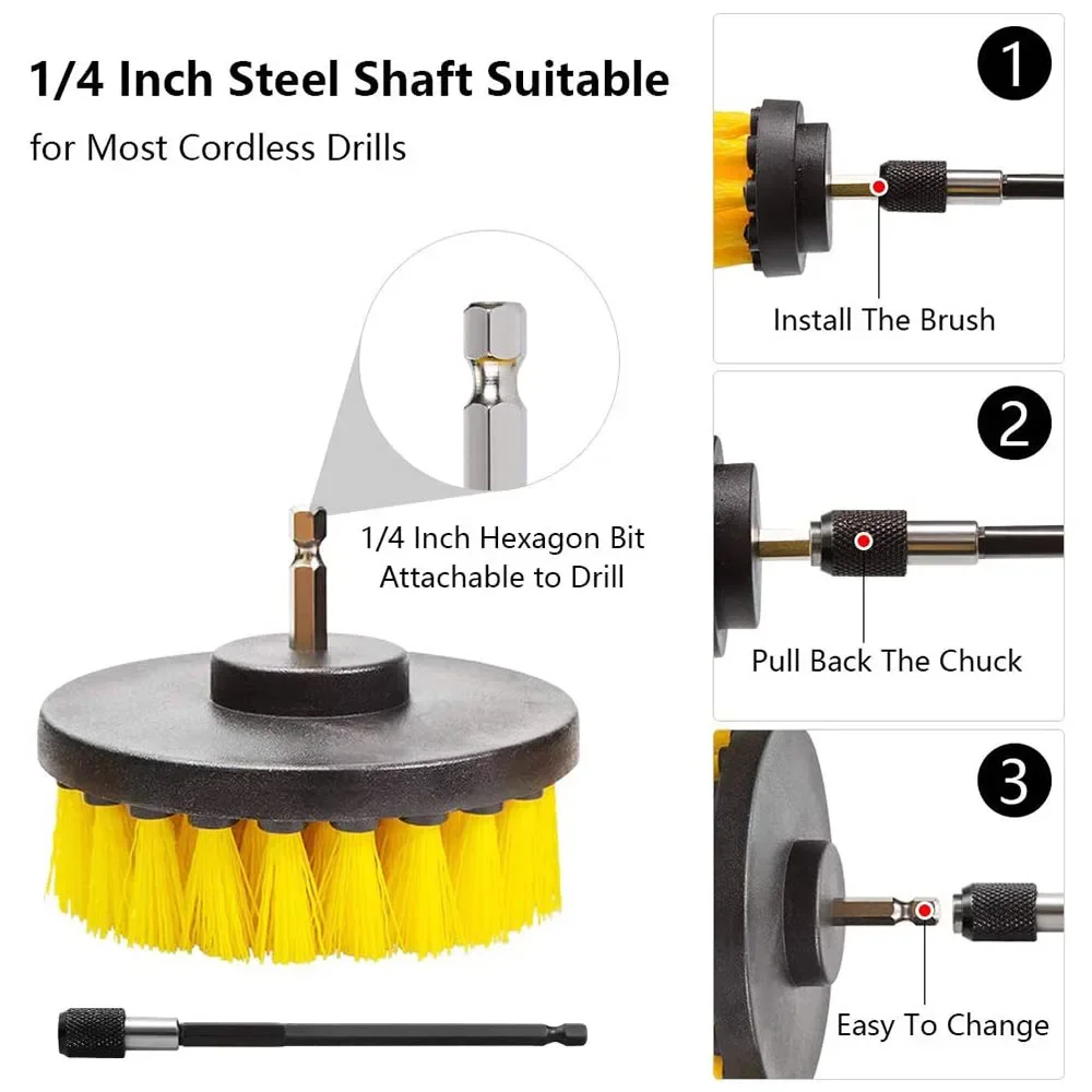 Drill Brush Attachment Set Pow - مراجعة Power Tools For Windows وسعره
