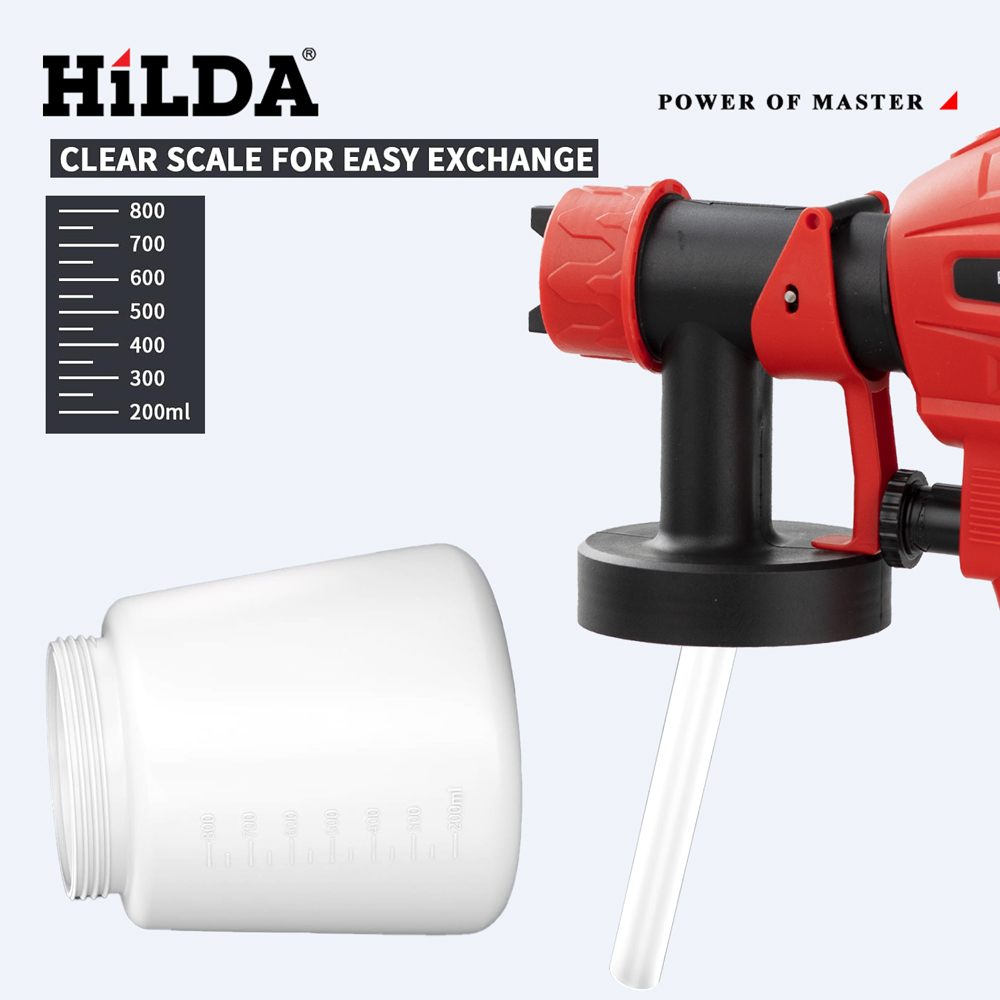 HILDA 800ML Electric Spray Gun - مراجعة Power Tools Pink وسعره
