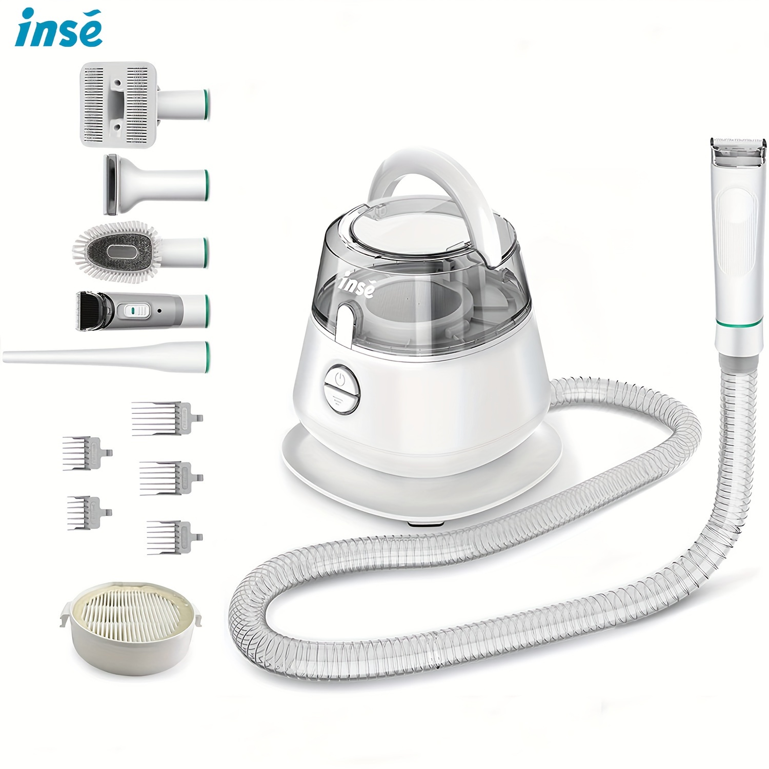 INSE P20 Pet Grooming Vacuum C - مراجعة Bag Power Tools وسعره