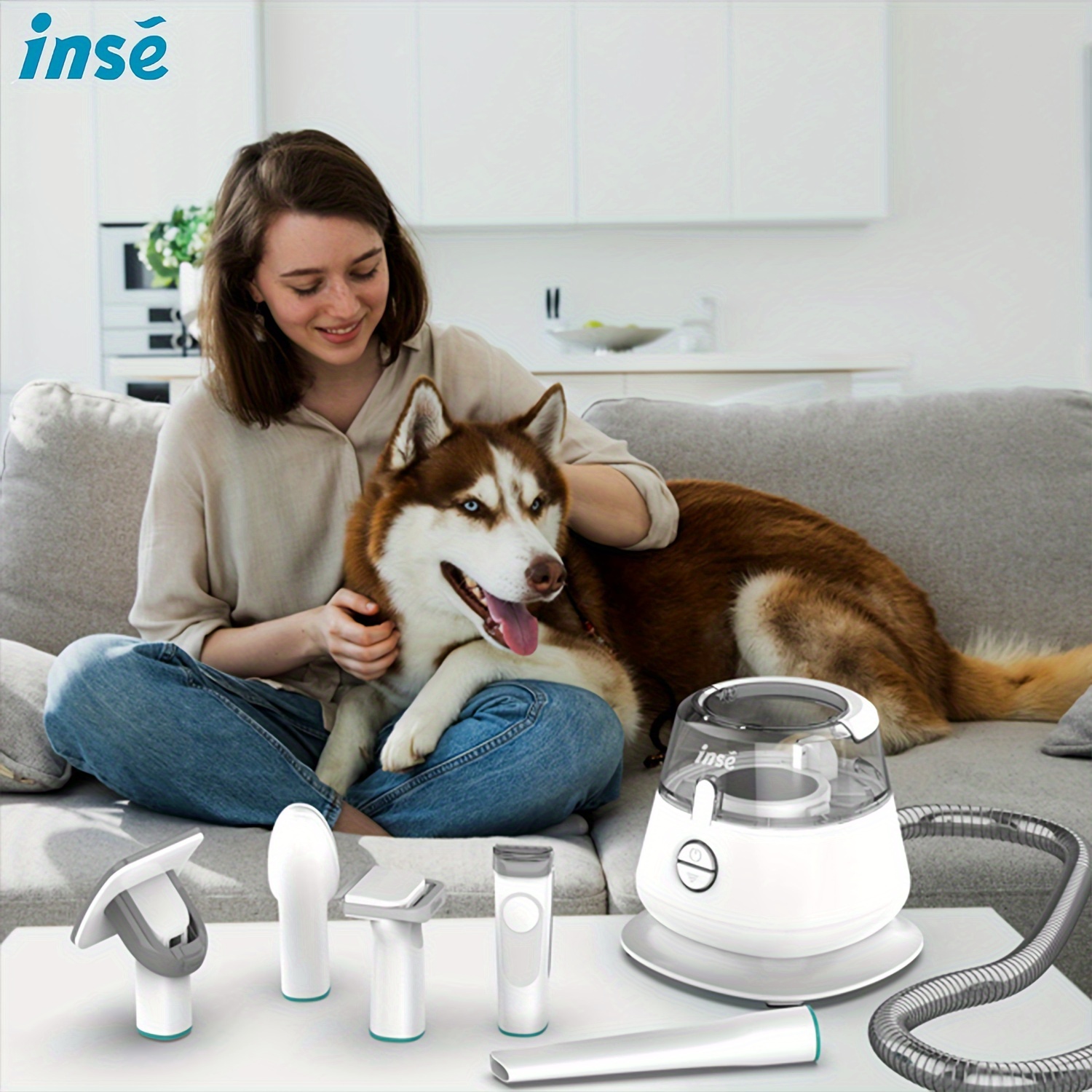 INSE P20 Pet Grooming Vacuum C - مراجعة Bag Power Tools وسعره