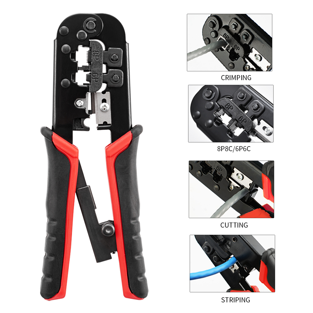 RJ45 Crimper RJ11 RJ45 Crimpin - مراجعة Power Tools America وسعره