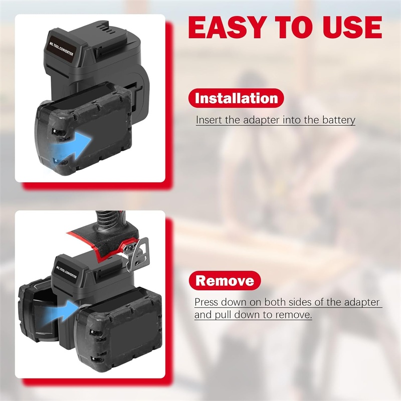 2 in 1 Battery Adapter for Mil - مراجعة Power Tools Milwaukee وسعره