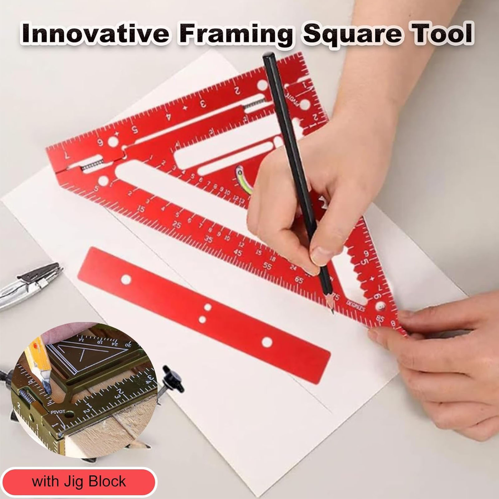 Layout Measuring Tool Rafter   - مراجعة Power Tools Aldi وسعره