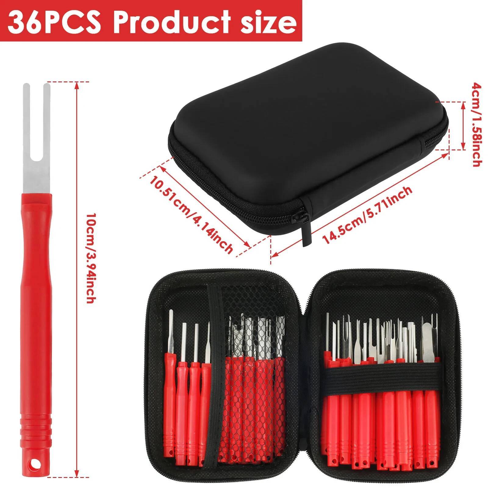 36pcs Car Terminal Removal Kit - مراجعة Bag Power Tools وسعره