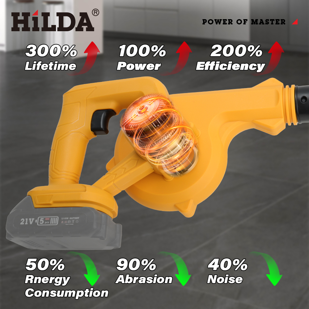 HILDA 18V Electric Air Blower  - مراجعة Power Tools Pink وسعره