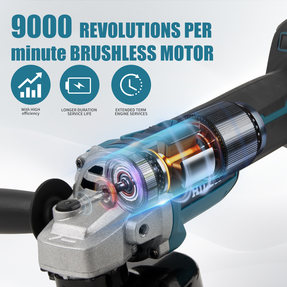 HILDA 21V Brushless Angle Grin - مراجعة Power Tools Pink وسعره