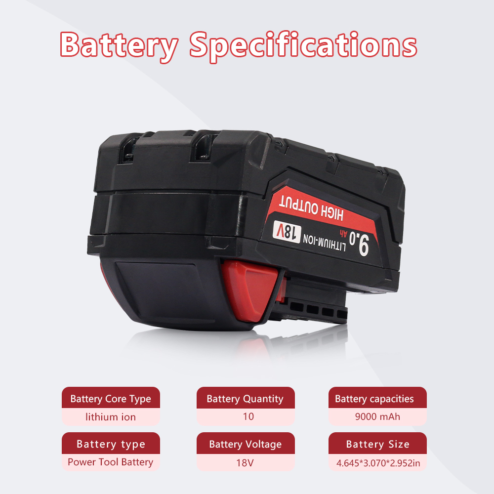 4Pack 9.0Ah Battery For Milwau - مراجعة Power Tools Milwaukee وسعره