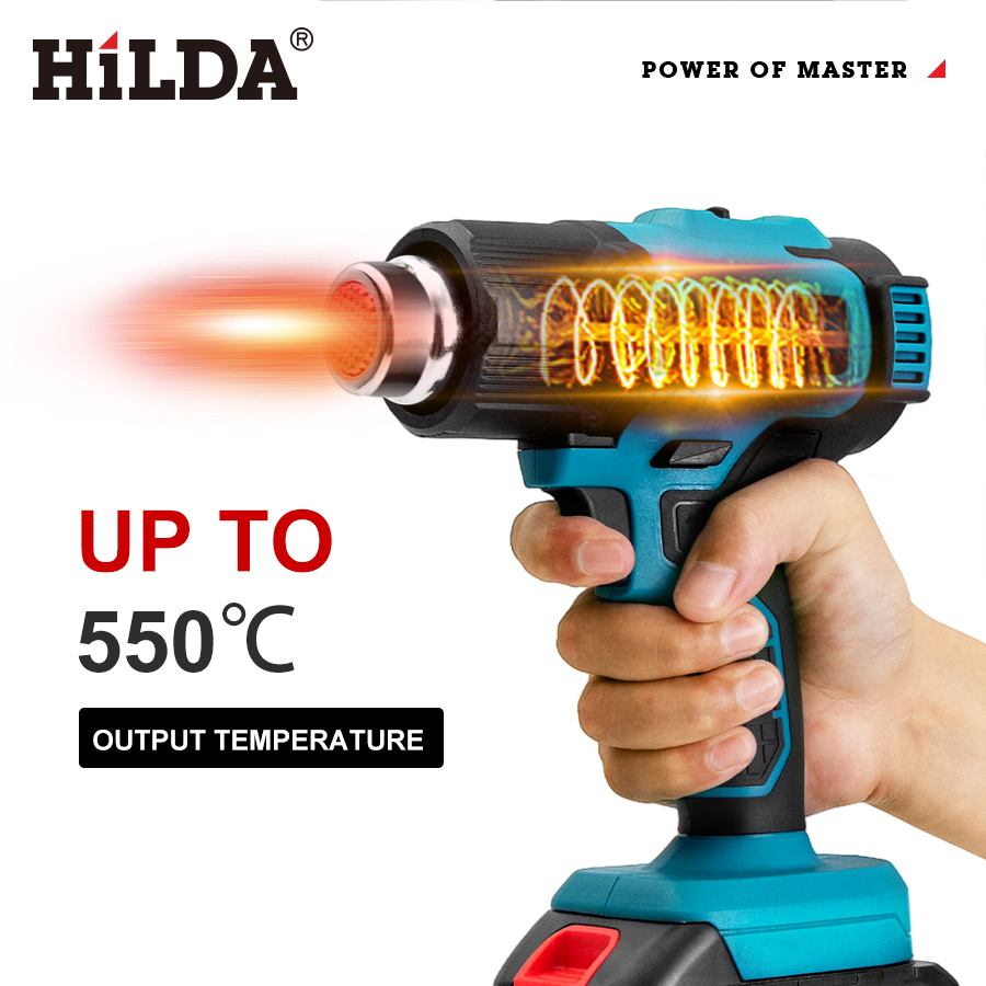 HILDA Handheld Hot Air Gun Adj - مراجعة Power Tools Pink وسعره