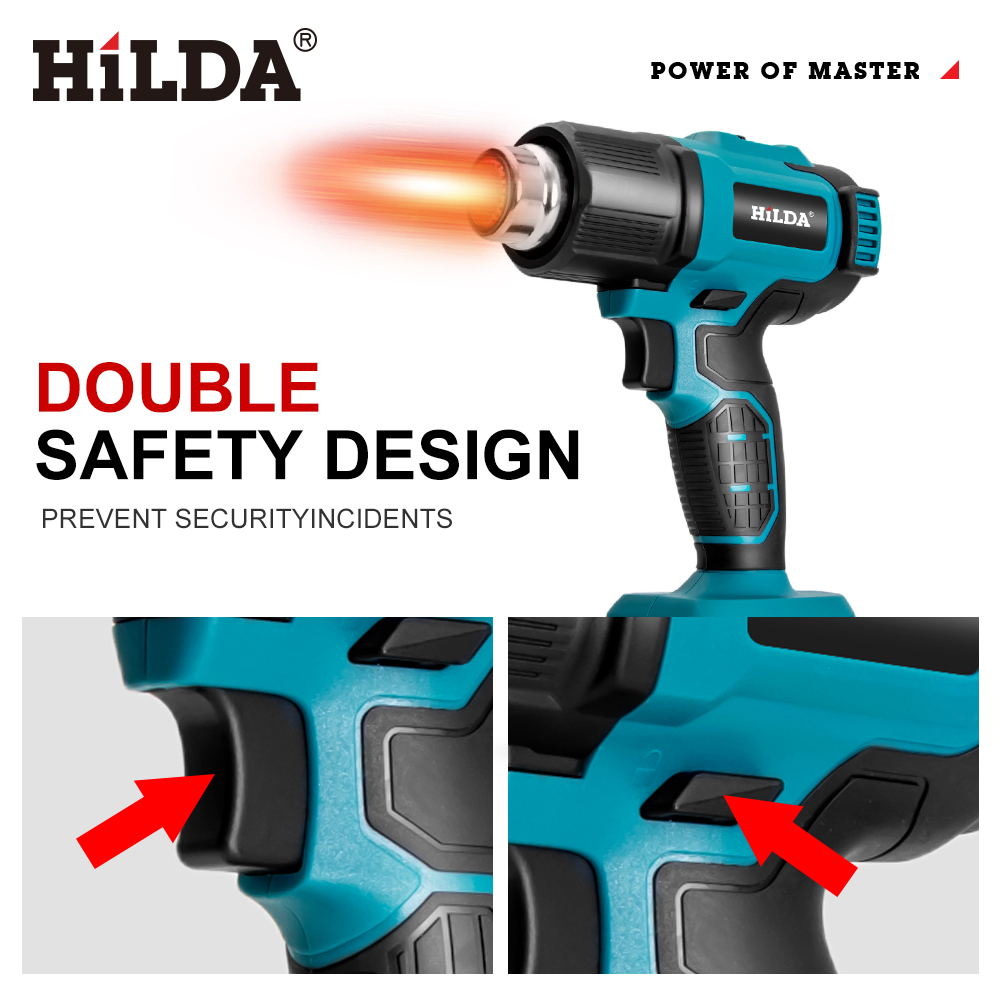 HILDA Handheld Hot Air Gun Adj - مراجعة Power Tools Pink وسعره