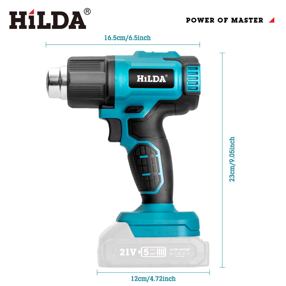 HILDA Handheld Hot Air Gun Adj - مراجعة Power Tools Pink وسعره