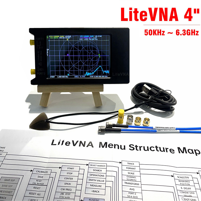 HOSHI LiteVNA64 50kHz-6.3GHz V - مراجعة Power Tools Vector وسعره