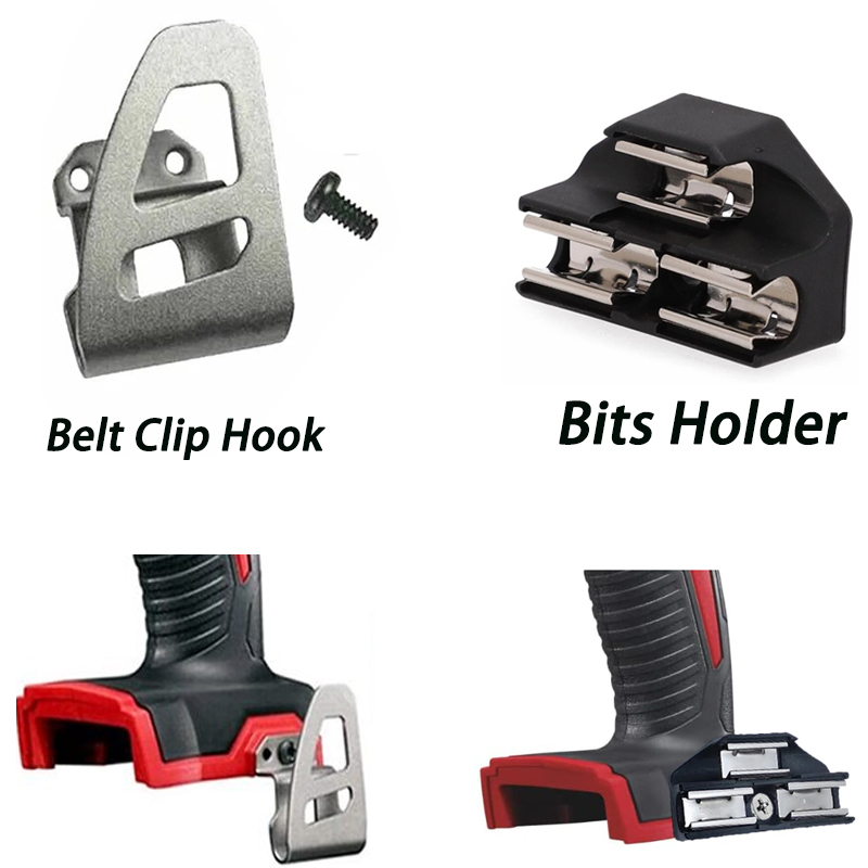 Bits Holder and Belt Clip Hook - مراجعة Power Tools Milwaukee وسعره