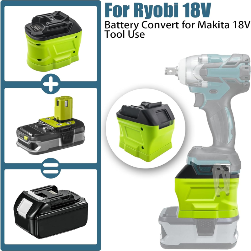 Battery Adapter For Ryobi 18V  - مراجعة Power Tools Milwaukee وسعره