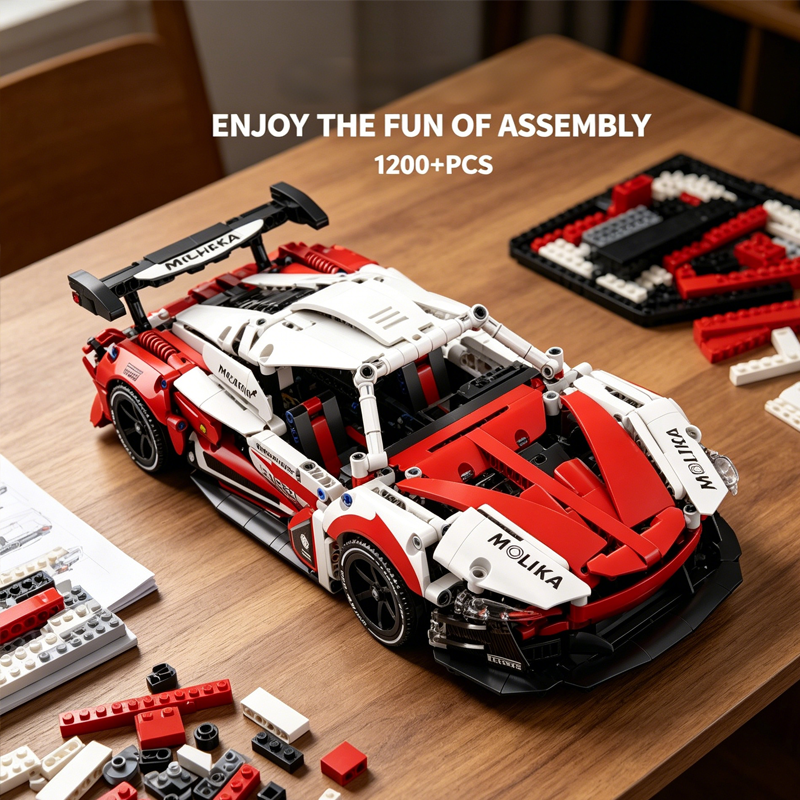 1200PCS Mechanical Sports Car  - مراجعة Power Tools Skills وسعره