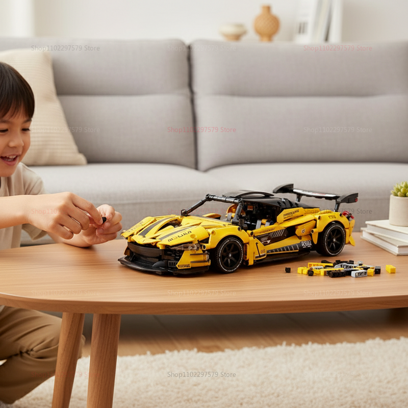 1200PCS Mechanical Sports Car  - مراجعة Power Tools Skills وسعره