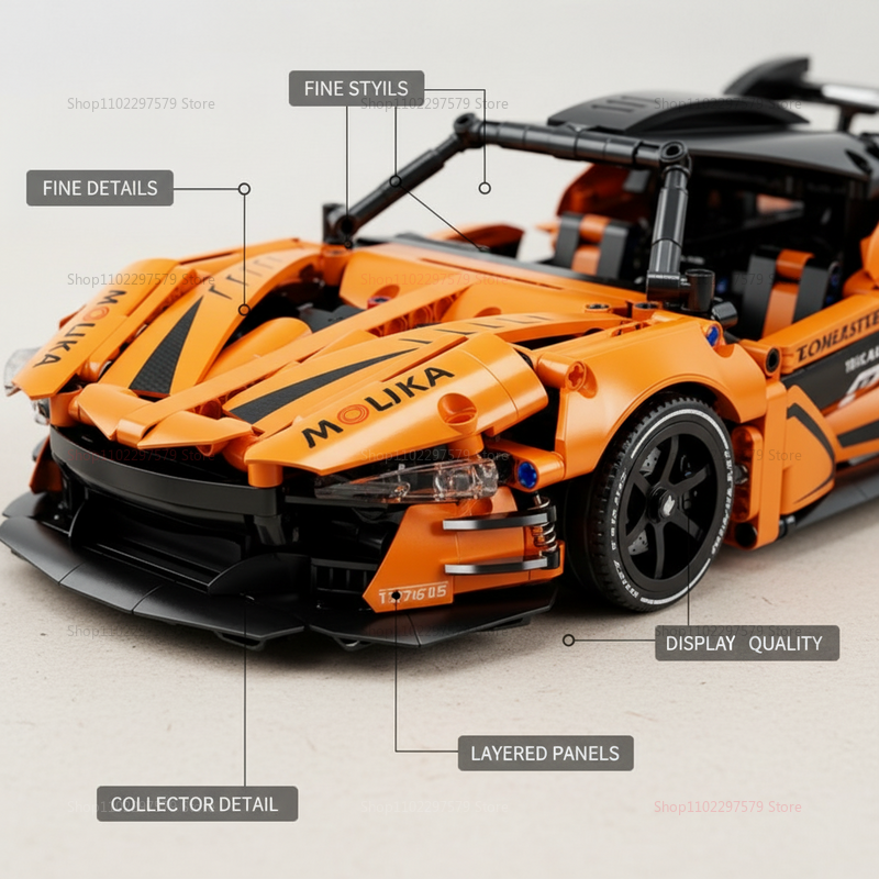 1200PCS Mechanical Sports Car  - مراجعة Power Tools Skills وسعره