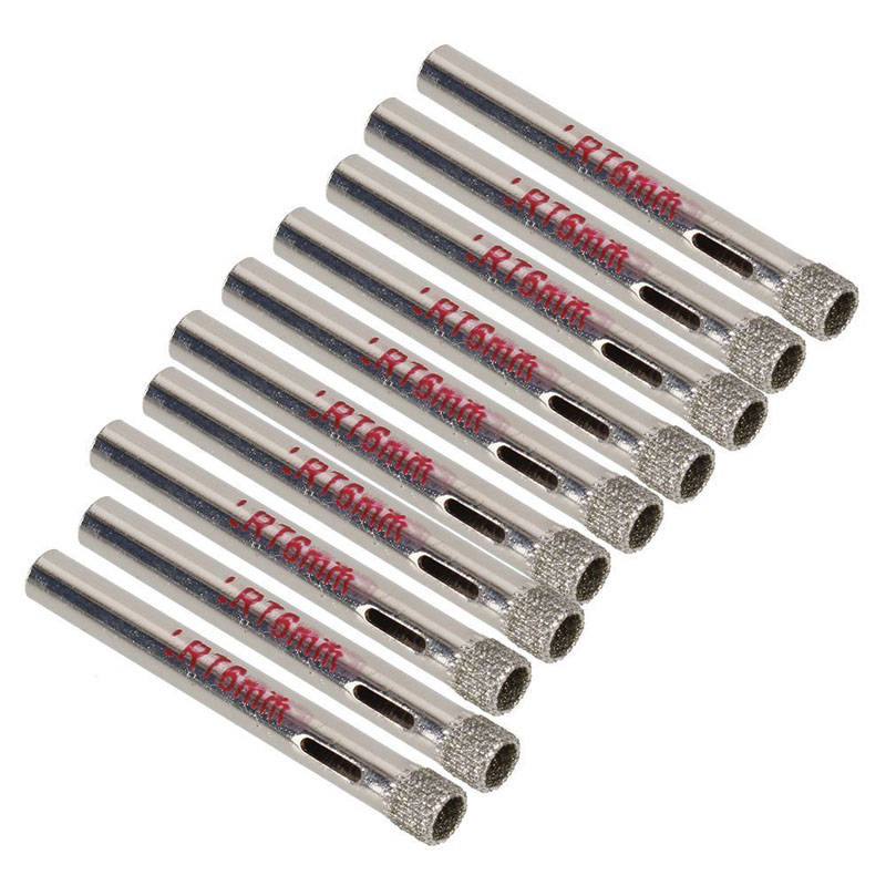 10Pcs 6mm Diamond Coated Drill - مراجعة Tile Cutter Electric وسعره