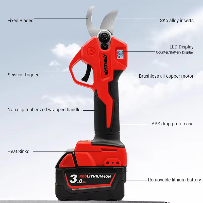 Electric Scissors Pruning Shea - مراجعة Power Tools Milwaukee وسعره