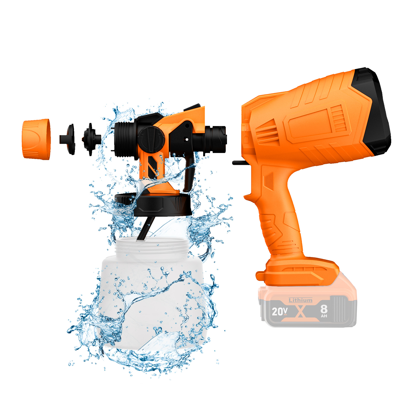 1000ML Electric Spray Gun For  - مراجعة Power Tools For Windows وسعره